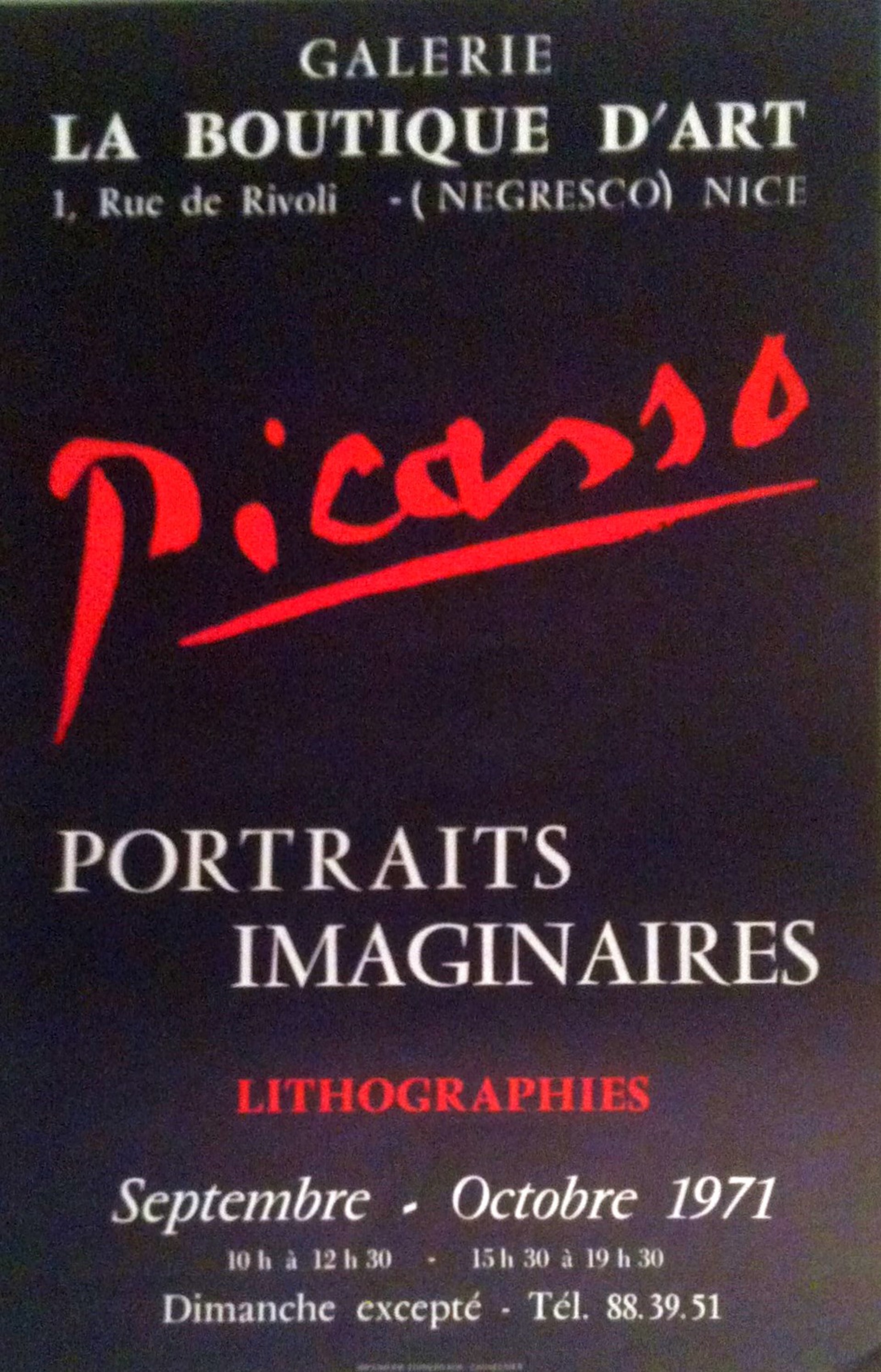Picasso Portraits Imaginaires - Lithographies 