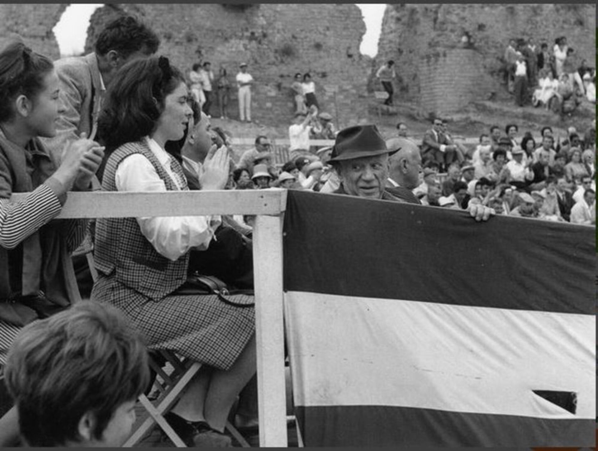  Picasso mit Catherine Hutin, der Tochter seine...