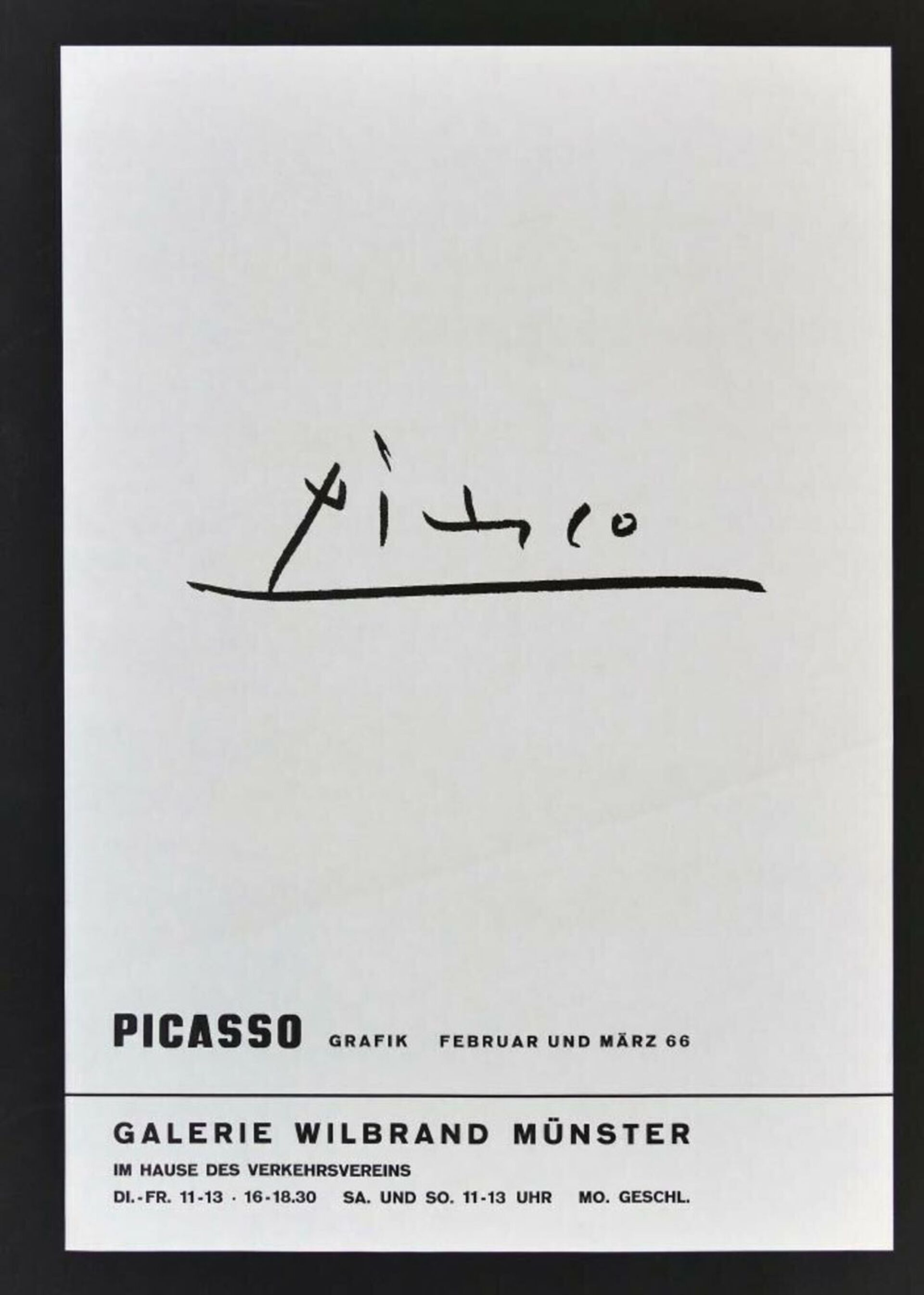 Picasso Grafk 1966 Galerie Wilbrand Münster Picasso Grafk 1966 Galerie Wilbrand Münster