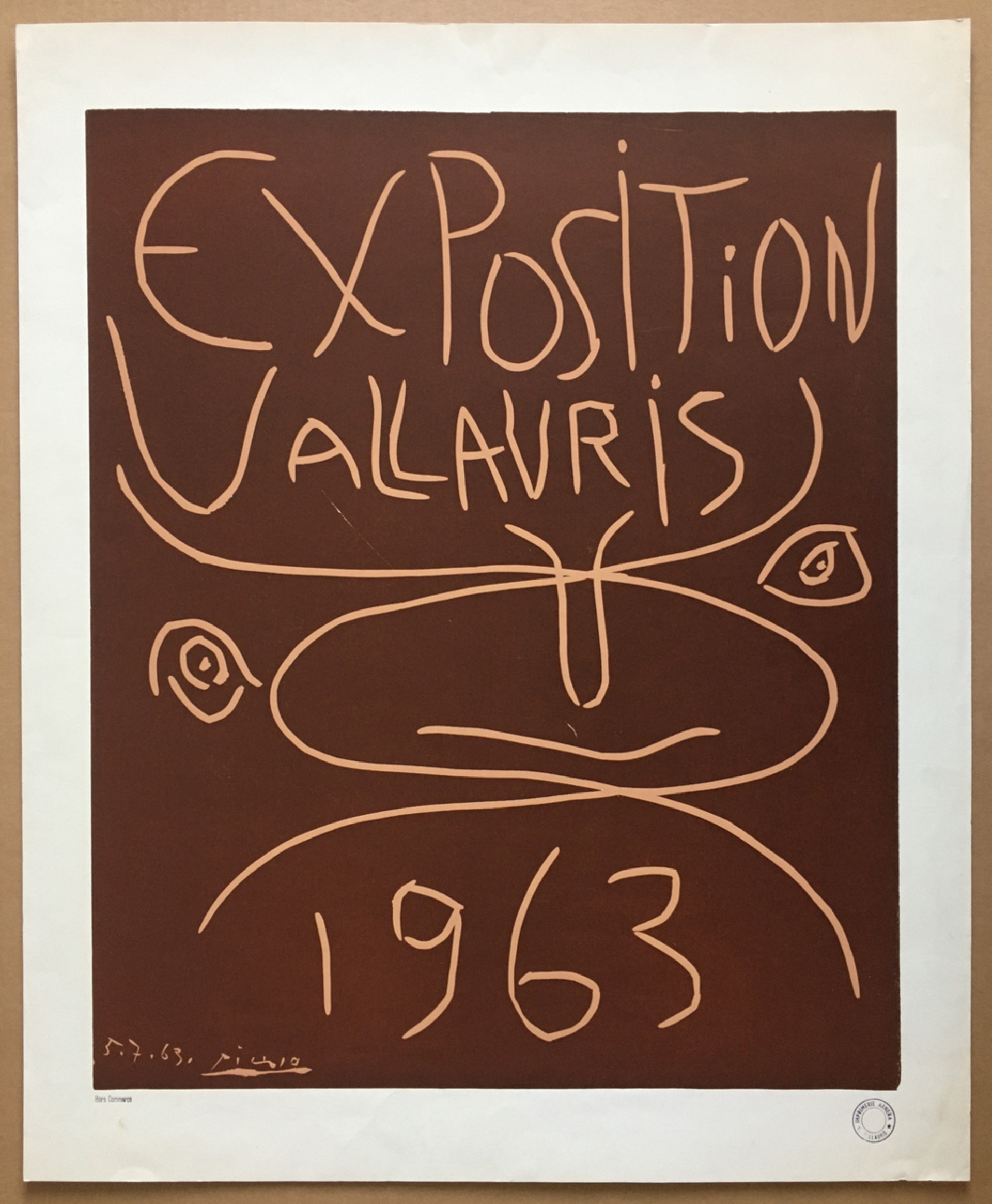 Kalligraphischer Stier - Ausstellung Vallauris ...