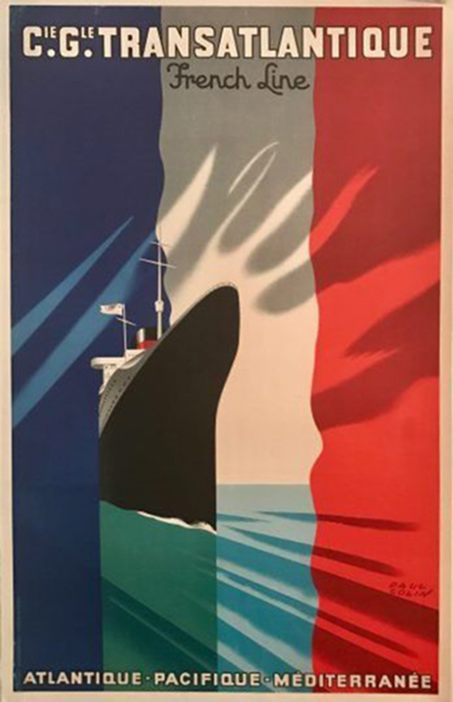 " Atlantique - Pacifique - Méditerranée "Plakat " Atlantique - Pacifique - Méditerranée "Plakat