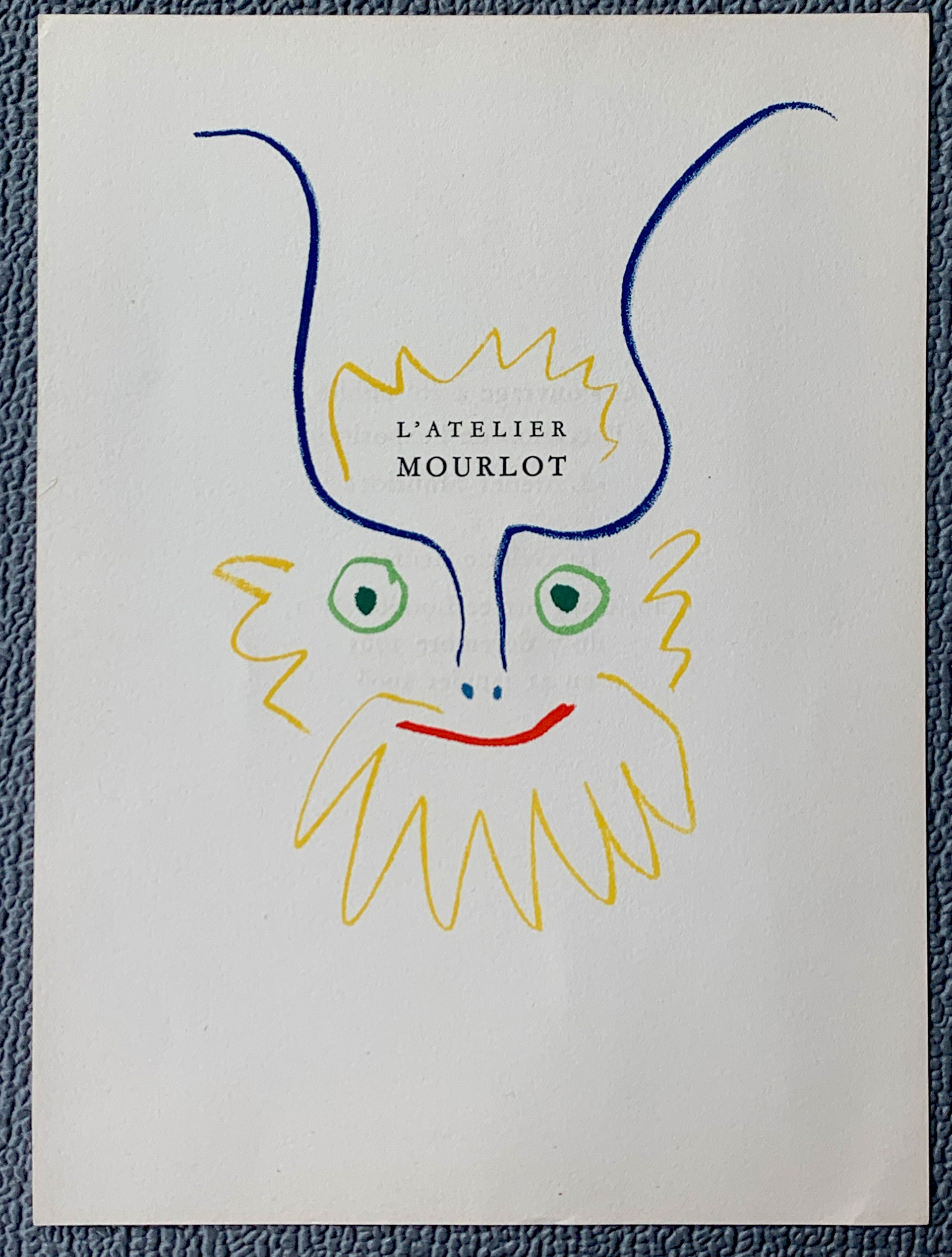 Atelier Mourlot Einladungskarte der Galerie Red...