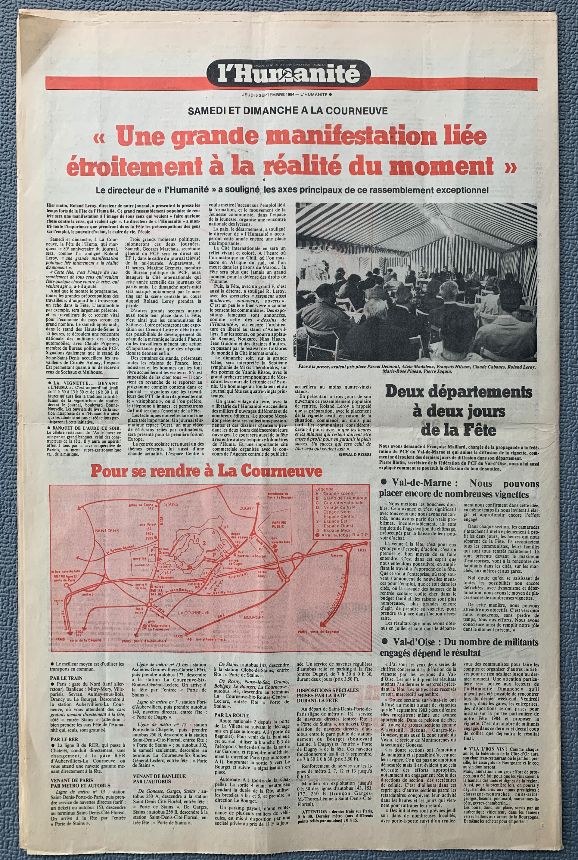 Fete d ´Humanite 1984 