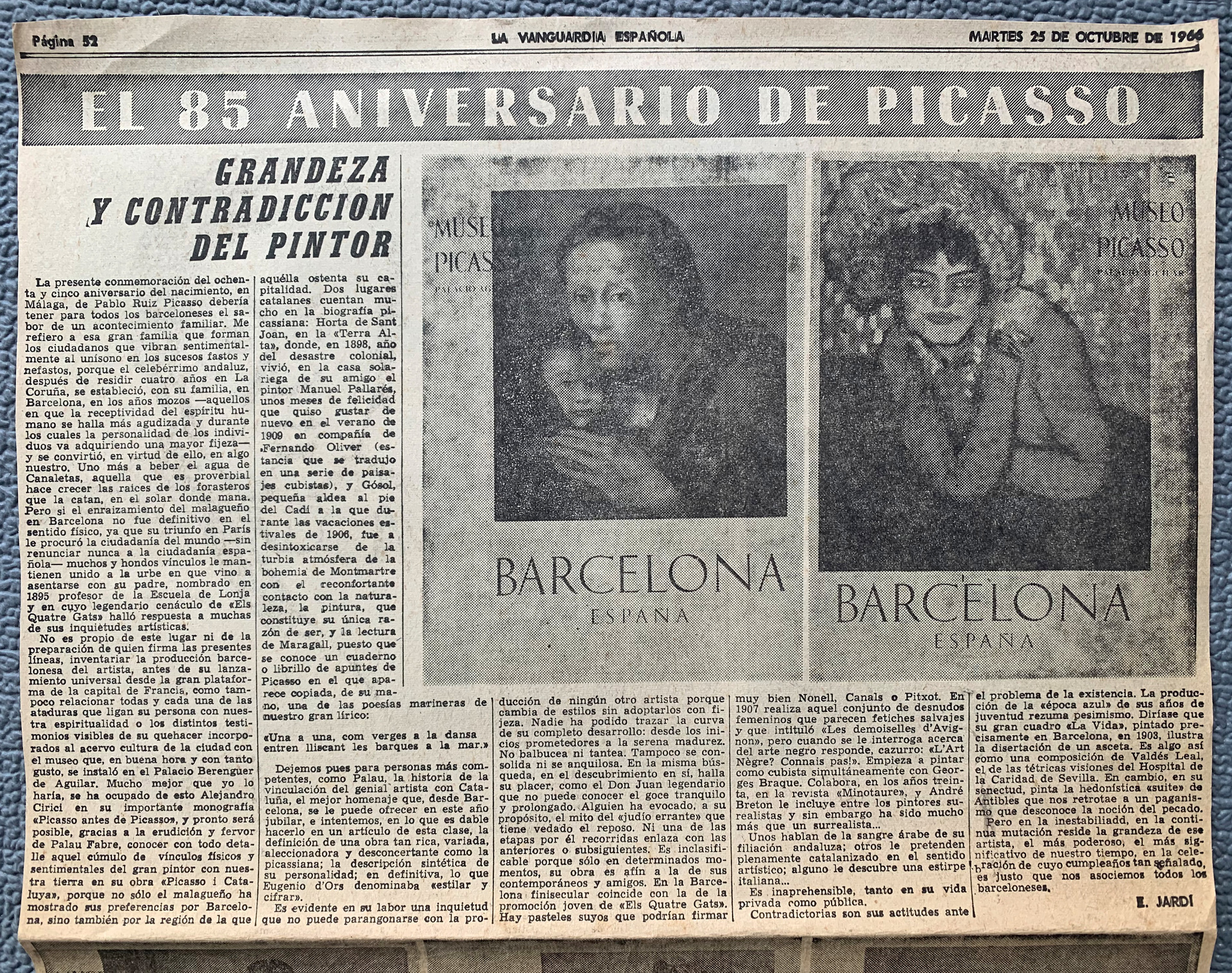 Vanguardia 25.10. 1966