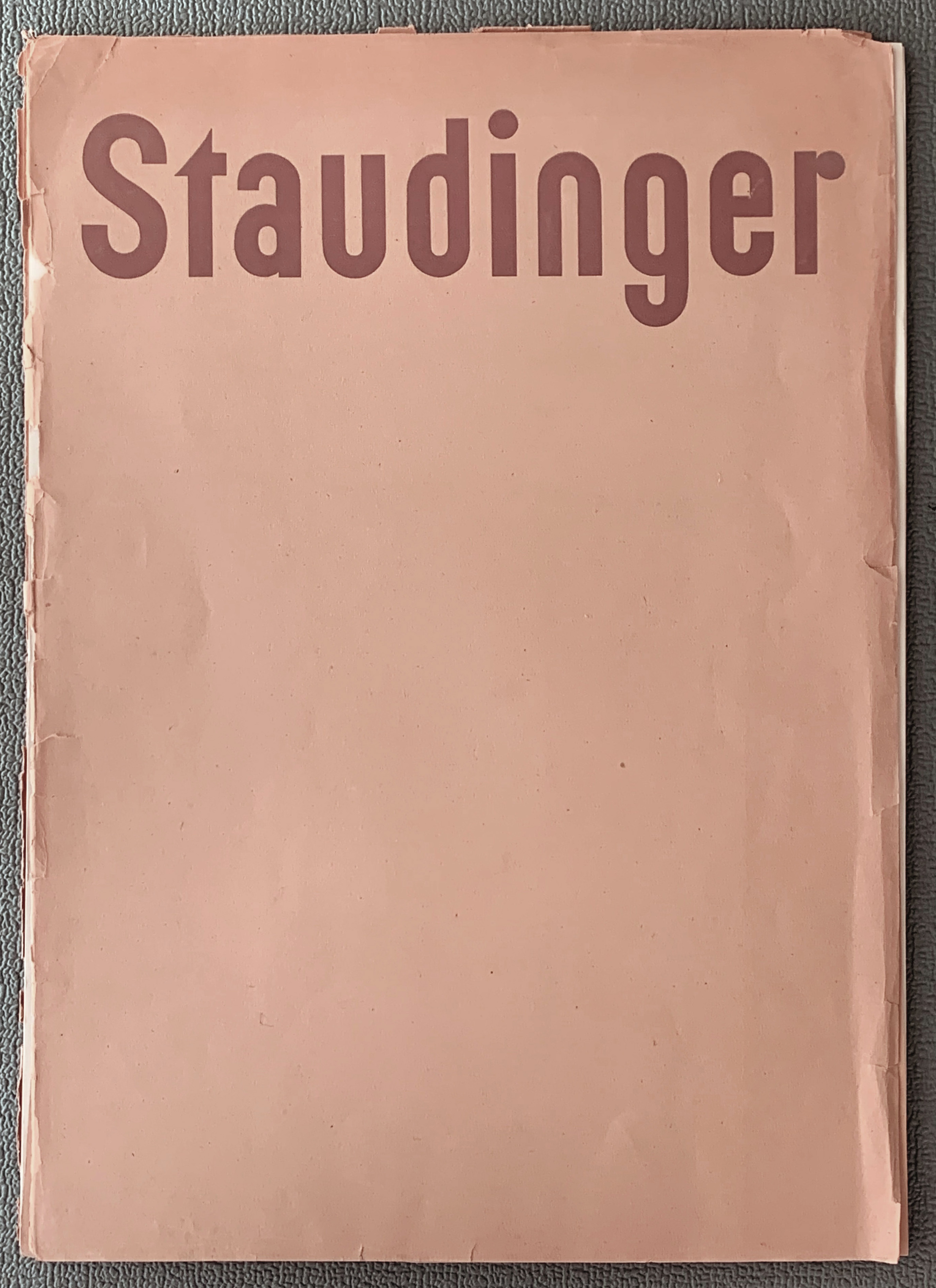 Kunstmappe "Karl Staudinger"