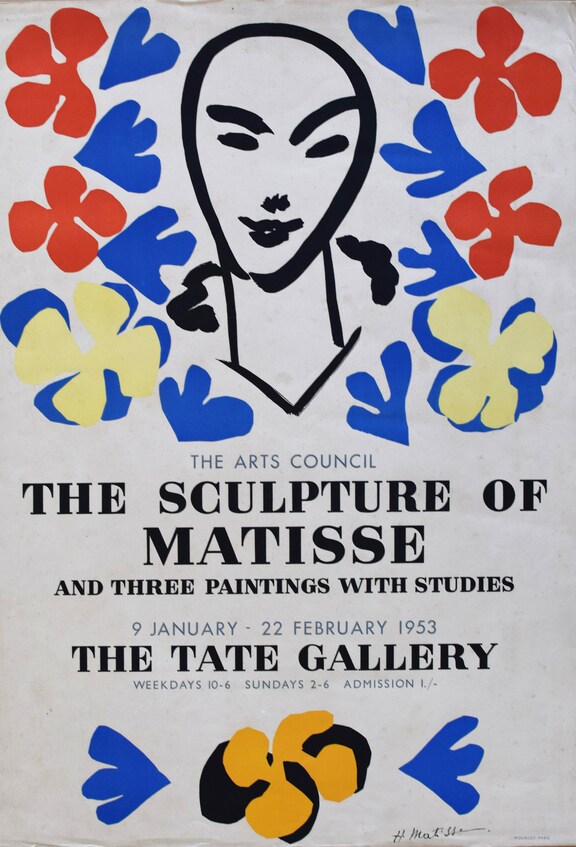 The sculpture of Matisse theTate gallery 1953