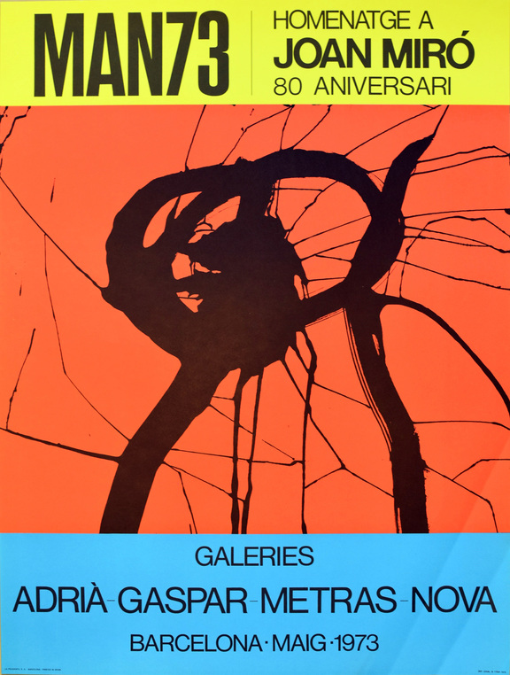 Plakat zu der Ausstellung Galeries Adria - Gasp...