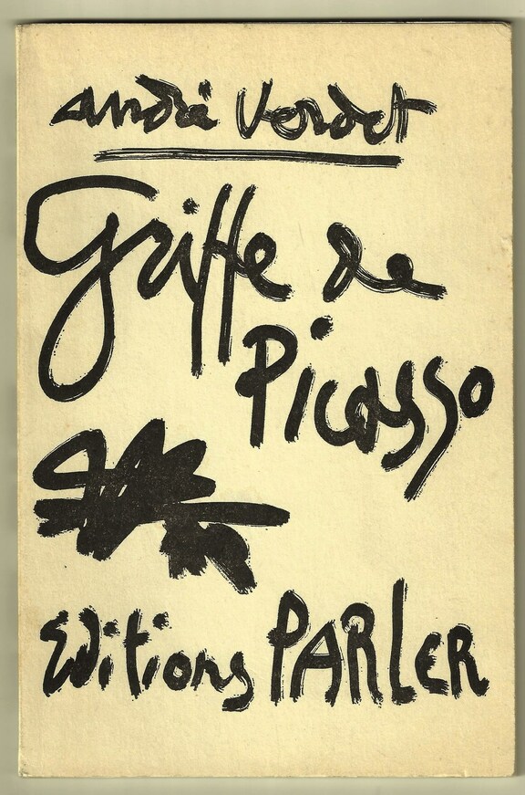 Andre Verdet, Griffe de Picasso. Couverture ori...