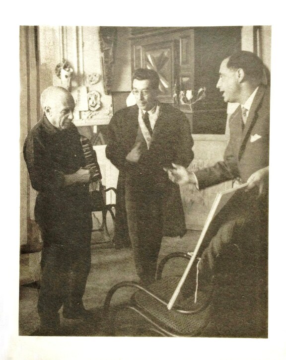 Pablo Picasso en comagnie de Daniel Jacomet et ...