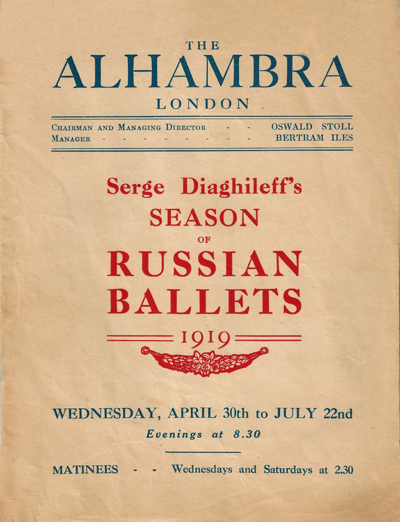 Serge Diaghileff´s Season of Russian Ballets - ...