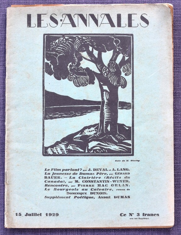 Les Annales Juli 1929 - Rencontre avec Picasso ...