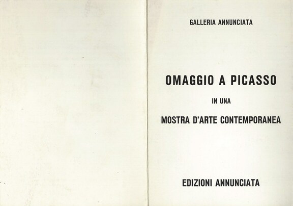 Omaggio a Picasso 1971 Omaggio a Picasso 1971