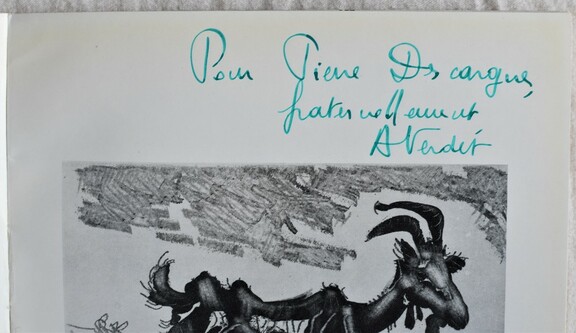 LA CHEVRE - ANDRE VERDET, Signiert u. Widmung (...
