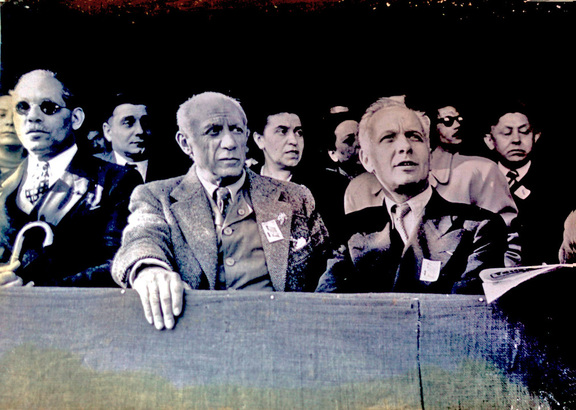 Picasso und Aragon 1949 Picasso und Aragon 1949