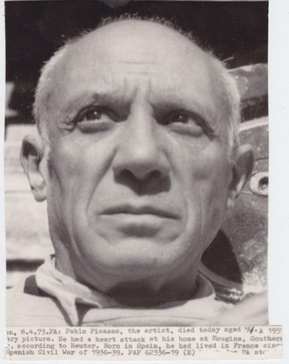 Verkündung des Todes von Picasso
