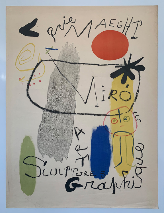 Plakat für die Ausstellung von 150 Werken Joan ...