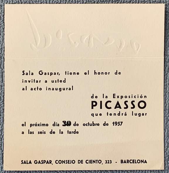 Sala Gaspar Oktober 1957