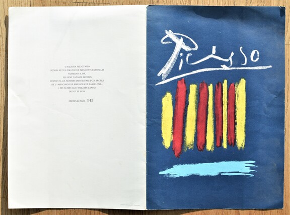 felicitacion navidad picasso les bleus de barce...