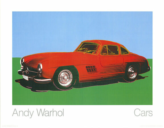 Andy Warhol Mercedes Benz 300SL Kunstdruck nach... Andy Warhol Mercedes Benz 300SL Kunstdruck nach...