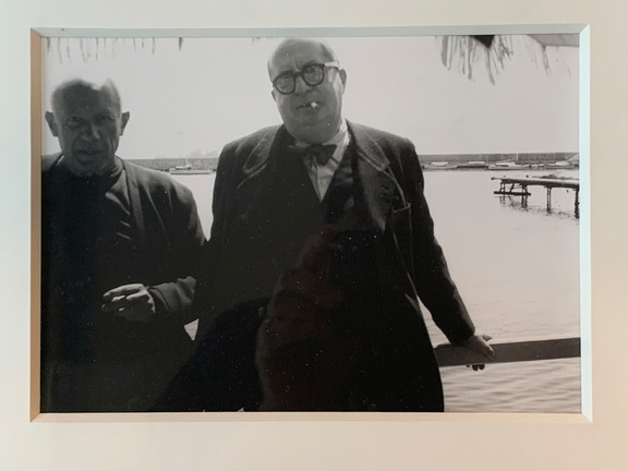 Portrait von Pablo Picasso und David Gomes, Gol...