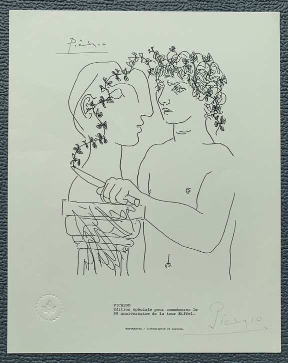 Lithographie (ACHTUNG: FÄLSCHUNG!!!) zum 80. Ja...