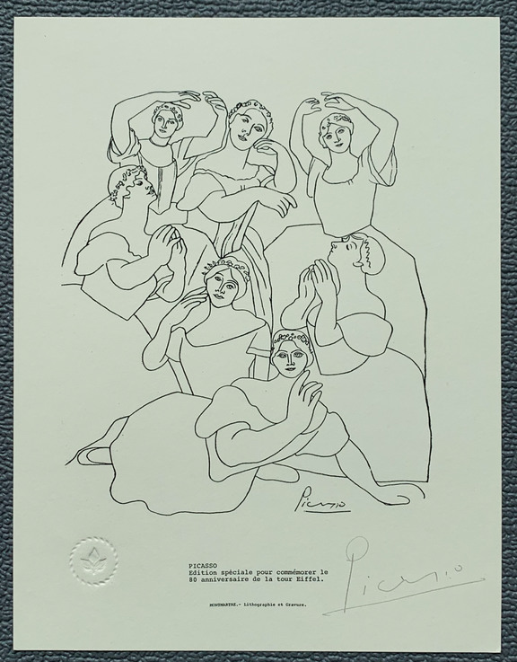 Lithographie (ACHTUNG: FÄLSCHUNG!!!) zum 80. Ja...