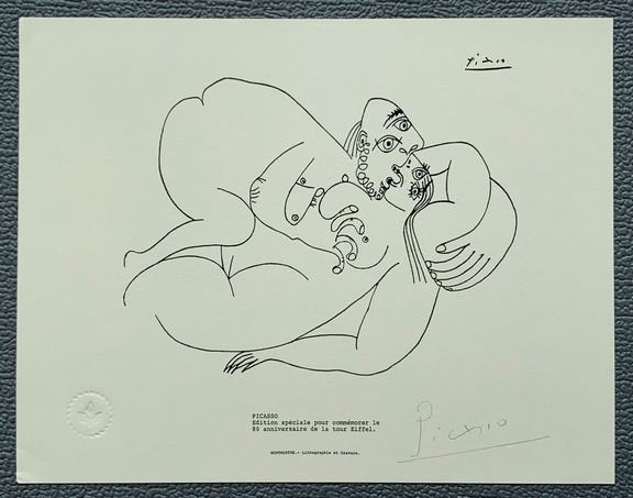 Lithographie (ACHTUNG: FÄLSCHUNG!!!) zum 80. Ja...