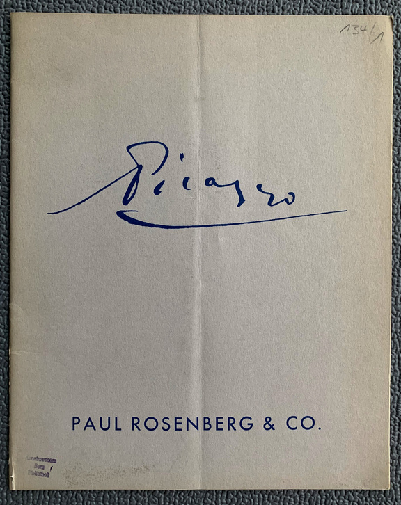 Loan Exhib. of paintings by Picasso, 17 Jan -12...