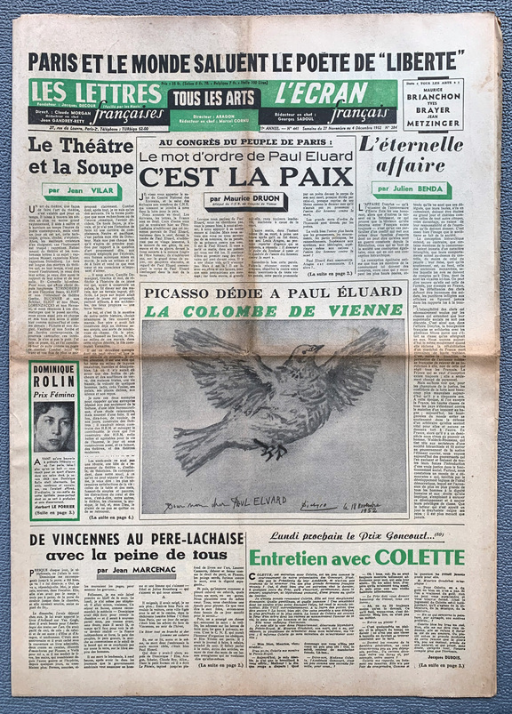 Les Lettres francaises 441-  27. Nov.- 4. Dec. ...