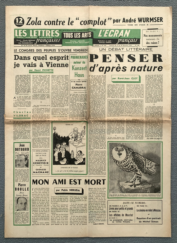 Les Lettres francaises 443 (386)  - 11.-18. Dec...