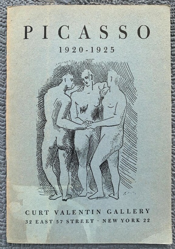 Pablo Picasso 1929 - 1925, Curt Valentin, New Y...
