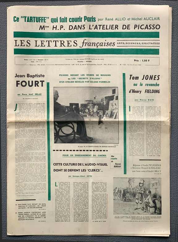 Les Lettres francaises 1023 -  2 - 8. April 1964