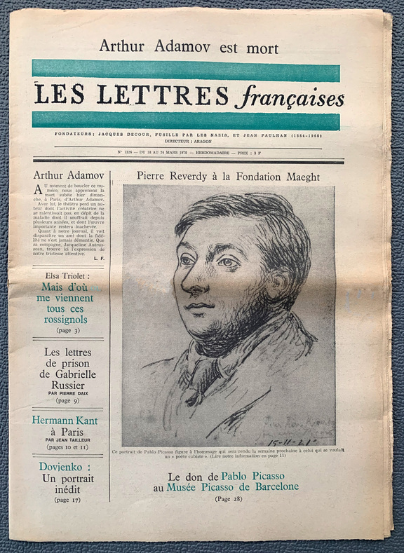 Les Lettres francaises  1326 -  18 - 24. März 1970