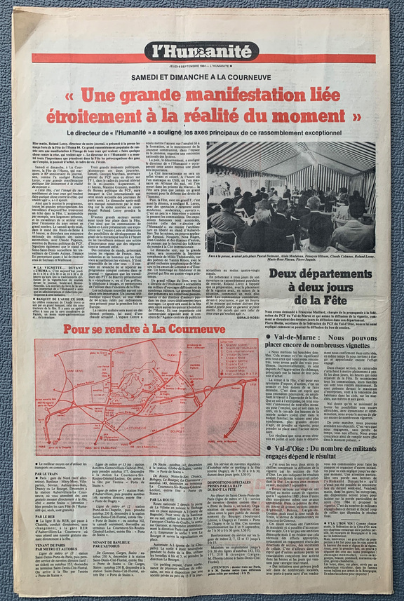 Fete d ´Humanite 1984 