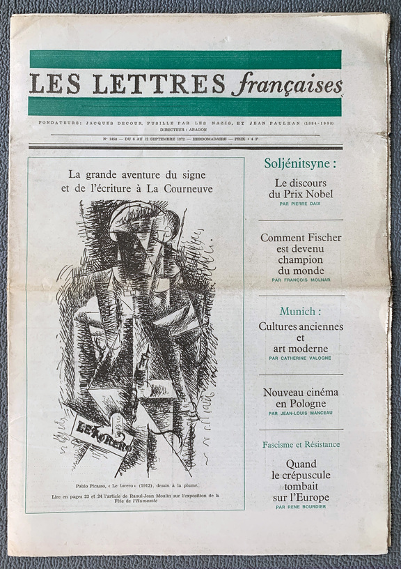 Les Lettres francaises 1450 - 6. - 12. Septembe... Les Lettres francaises 1450 - 6. - 12. Septembe...