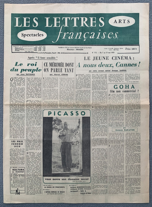 Lettres francaises 772 -  7. - 13.5.1959