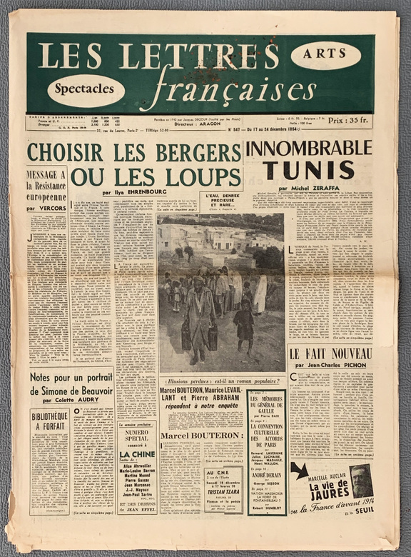 Lettres francaises  547 - Lettres francaises 54...