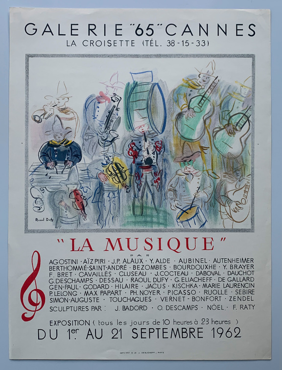 La Musique - Galerie 65 Cannes