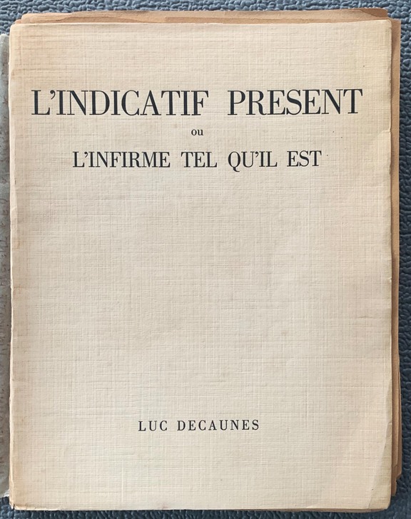 L´indicatif present - sign.+ Widmung v. Decaune...