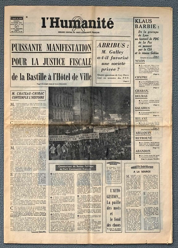 l´Humanite 18. Februar 1972