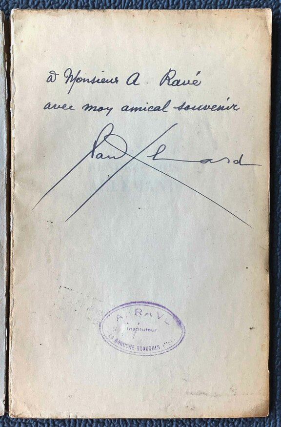 Au Rendez-Vouz Allemand - Paul Eluard 1944, sig...