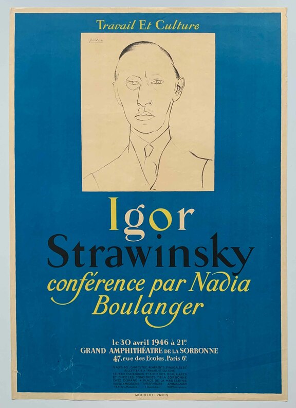 Igor Strawinsky Vortrag von Nadia Boulanger Arb...