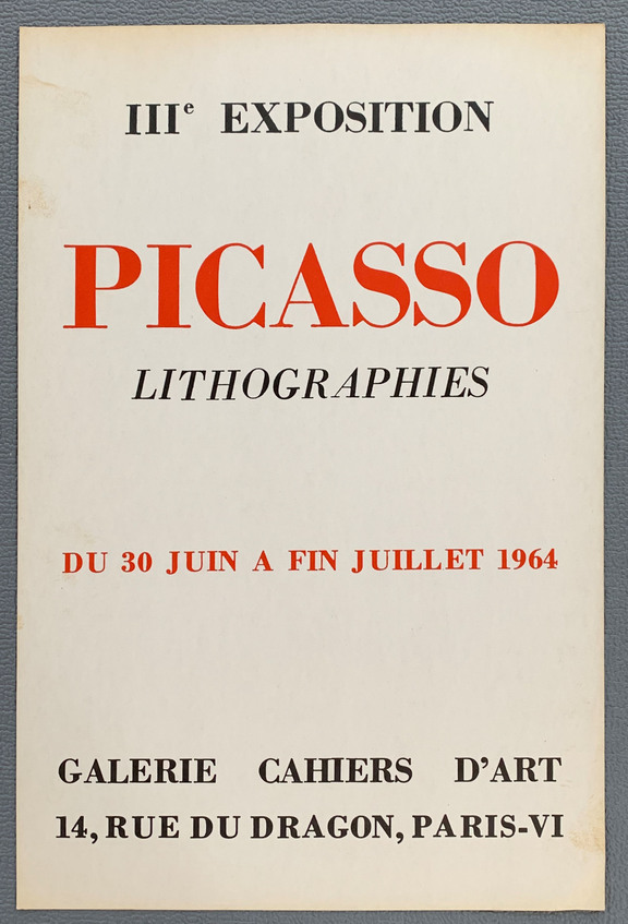 III Exposition Galerie Cahiers d´Art , Lithogra...