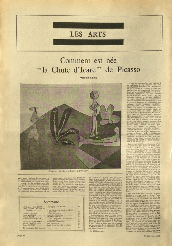 Les Arts - la Chute d´Icare